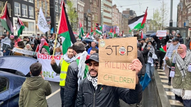 Avrupa'da Gazze'ye destek gösterileri düzenlendi