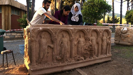 Aydın'da 2 bin yıllık lahit tesadüfen bulundu