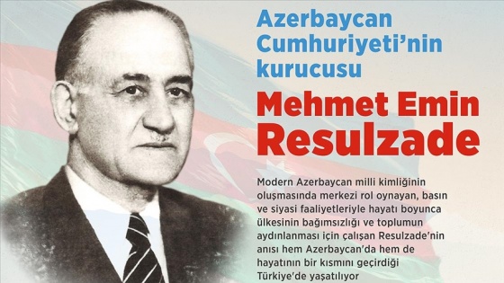 Azerbaycan Cumhuriyeti'nin kurucusu Mehmet Emin Resulzade'nin vefatının 66. yılında anılıyor