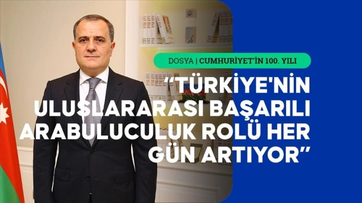 Azerbaycan Dışişleri Bakanı Bayramov, Türkiye Cumhuriyeti'nin 100. yılını kutladı