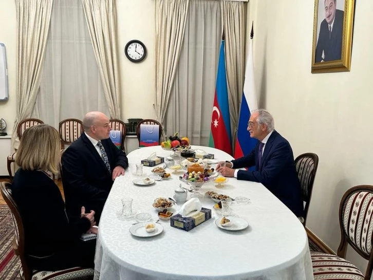 Azerbaycan'ın Moskova Büyükelçisi Bülbüloğlu, Avustralya'nın yeni Moskova Büyükelçisi ile görüştü