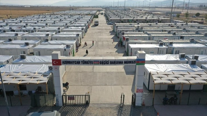 Azerbaycan'ın şehir ve şehitlerinin isimleri Kahramanmaraş'taki konteyner kentte yaşatılıy