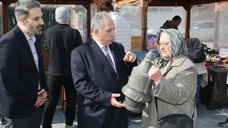 Babasının yaptığı güğümü Kayseri'deki antika pazarında buldu