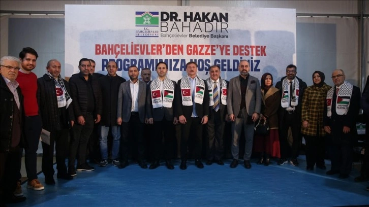 Bahçelievler Belediyesince "Gazze Dayanışma Çadırı" kuruldu