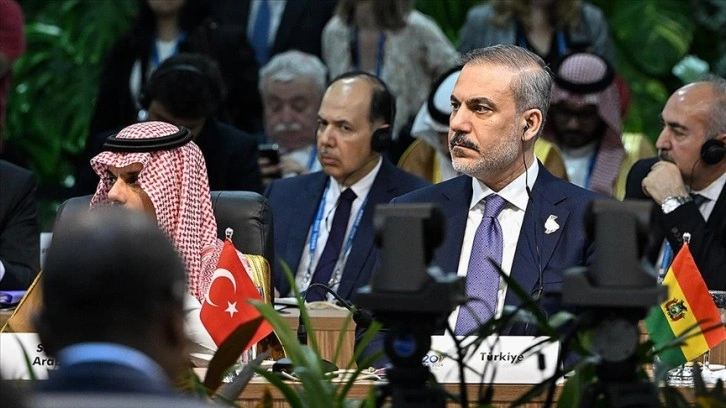 Bakan Fidan'dan, G20 Dışişleri Bakanları Toplantısı'nda Gazze için ateşkes çağrısı