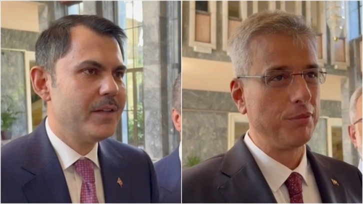 Bakanlar Kurum ve Memişoğlu, yemin etmek için Meclise geldi