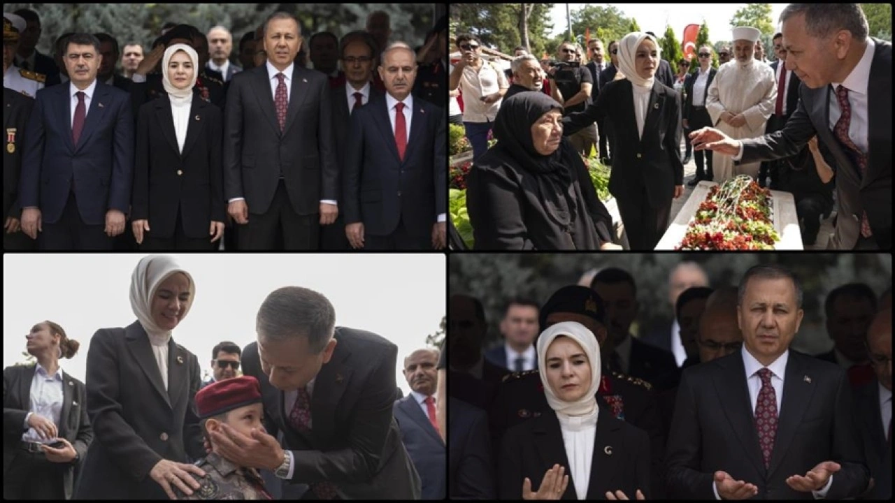 Bakanlar Yerlikaya ve Göktaş, 15 Temmuz Şehitliği'ndeki anma törenine katıldı