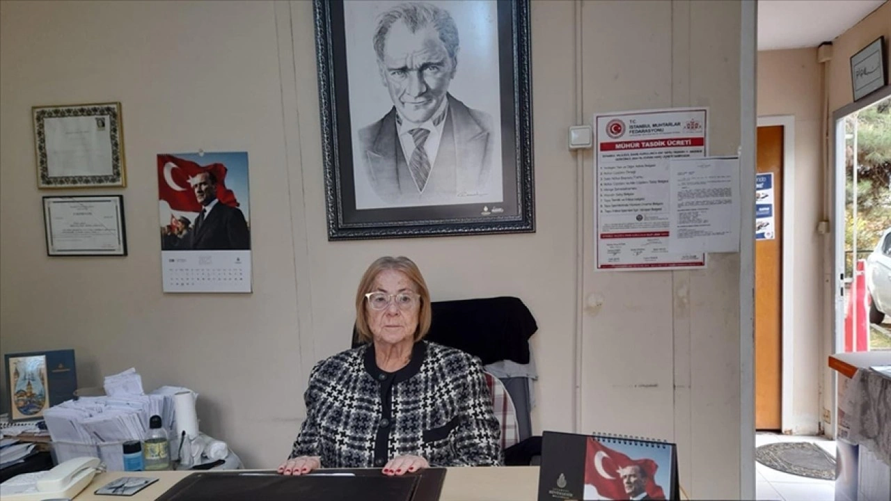 Bakırköy'ün kadın muhtarı, mührü 41 yıldır kimseye bırakmıyor