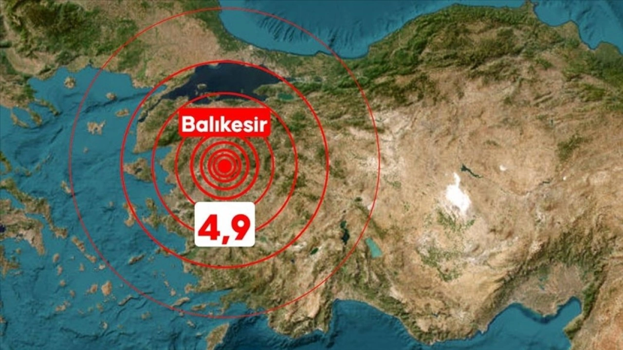Balıkesir'de 4,9 ve 4,3 büyüklüğünde depremler