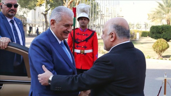 Başbakan Yıldırım Irak'ta resmi törenle karşılandı