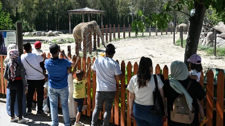 Bayramda çocuklu ailelerin tercihi İzmir Doğal Yaşam Parkı oldu
