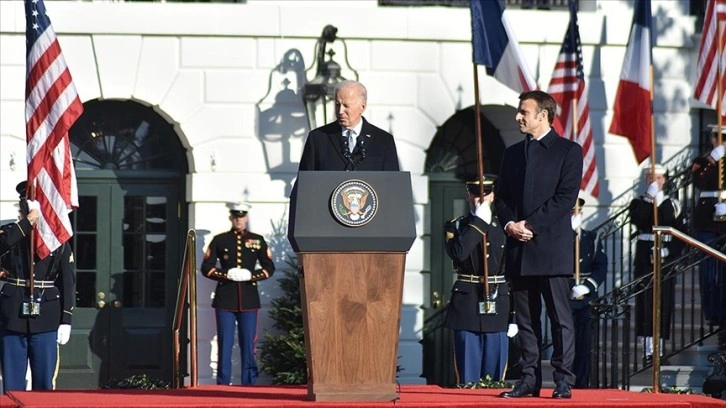 Biden ve Macron'dan Ukrayna dahil birçok konuda işbirliği mesajı