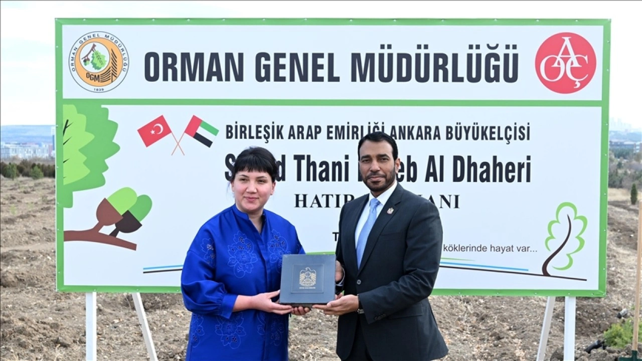 Birleşik Arap Emirlikleri'nin Ankara Büyükelçisi onuruna Ankara'da hatıra ormanı kuruldu