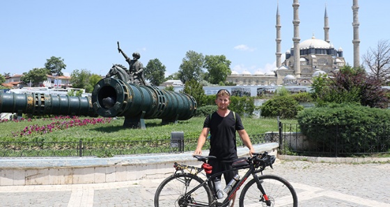 Bisikletli seyyah 8 günde İzmir’den Edirne’ye gitti