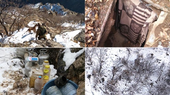Bitlis'te operasyonda 3 sığınakta patlayıcı malzemeler bulundu