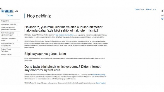 BM'den mülteciler için 'Help' internet sitesi kullanıma açıldı