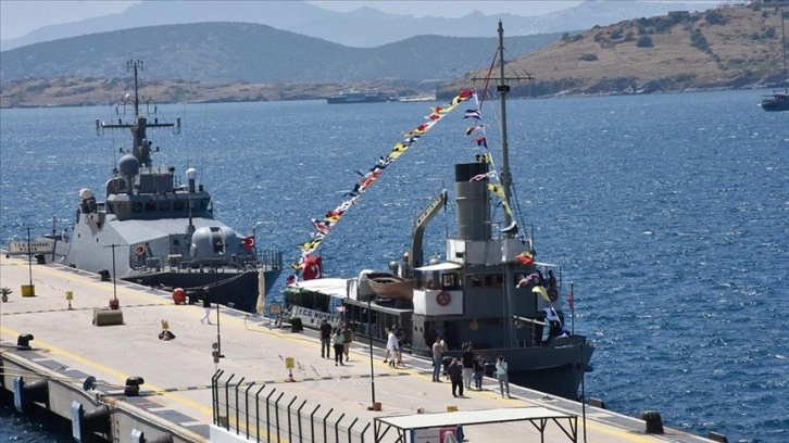 Bodrum'da, TCG Nusret Müze Gemisi ziyarete açıldı