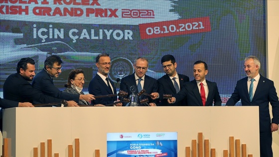 Borsa İstanbul&#039;da gong &#039;Formula 1 Rolex Turkish Grand Prix 2021&#039; için çaldı