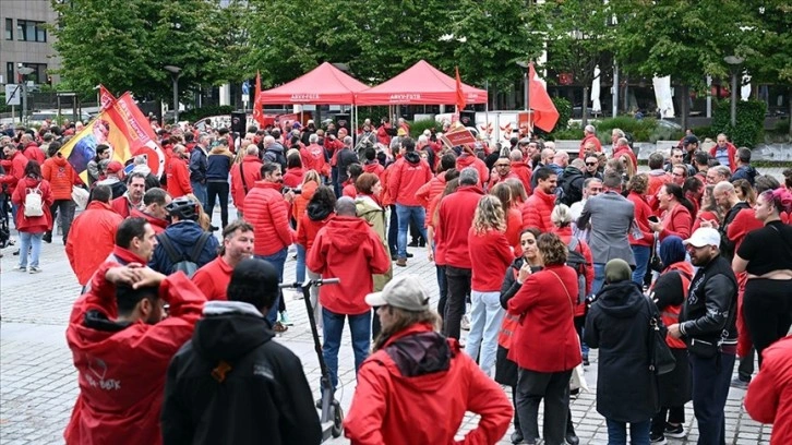 Brüksel'de "kemer sıkma" politikaları protesto edildi