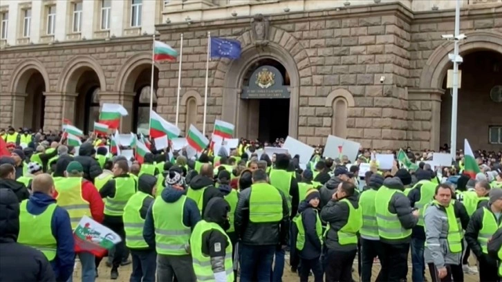 Bulgaristan'da tarım sektörü temsilcileri protesto düzenledi