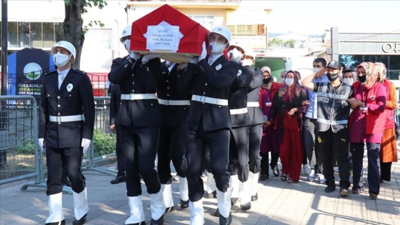 Burdur'da şehit olan polis memuru son yolculuğuna uğurlandı