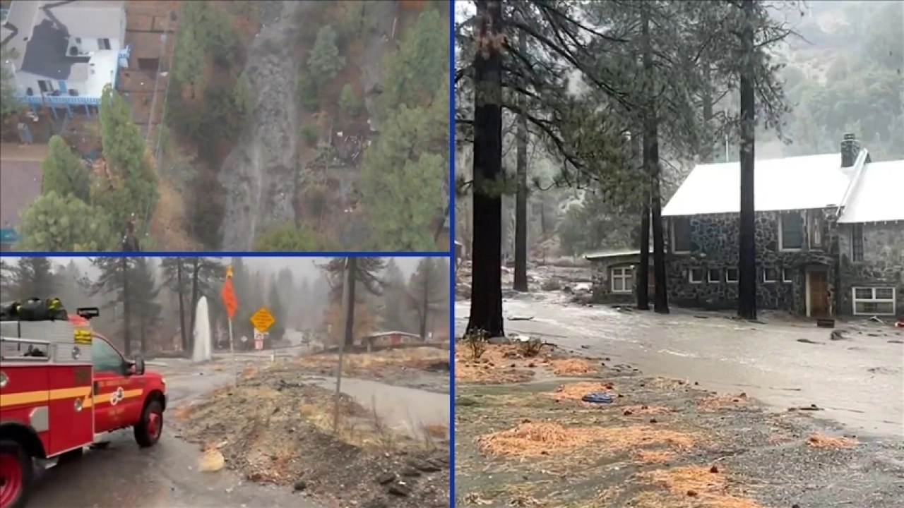 California'da etkili olan fırtına nedeniyle bazı b&ouml;lgelerde olağan&uuml;st&uuml; hal ilan edildi