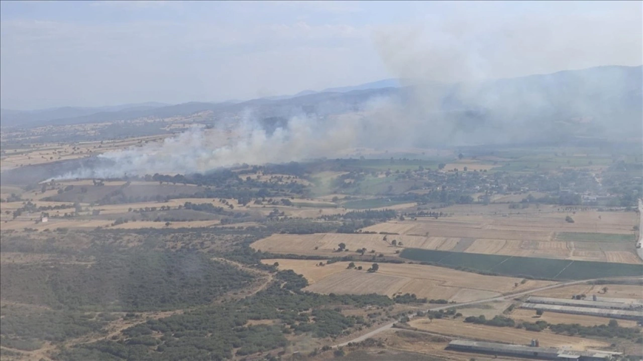 Çanakkale'de orman dışı alanda çıkan yangın kontrol altına alındı