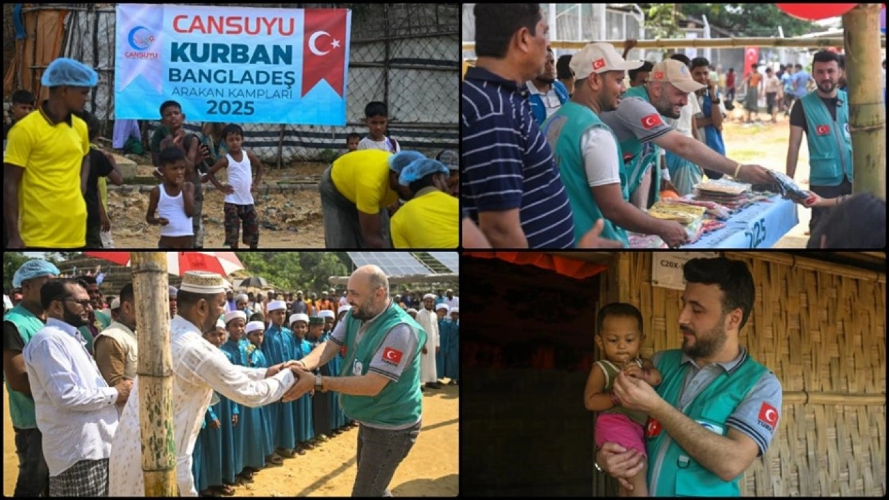 Cansuyu Derneği, Cox's Bazar'daki Arakan kamplarında 160 kurban kesti
