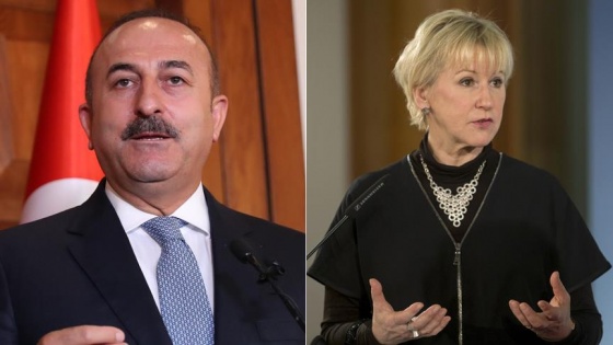 Çavuşoğlu İsveçli mevkidaşı Wallström ile görüştü