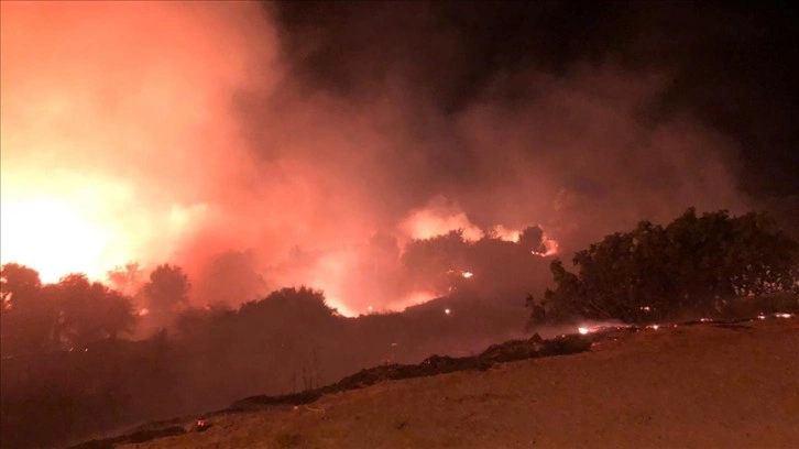 Çeşme'de çıkan yangın kontrol altına alındı