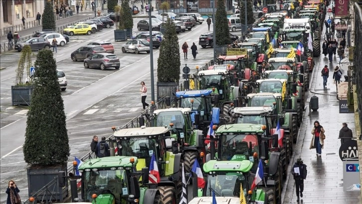 Çiftçilerin protestosu Fransa ve İspanya arasında 