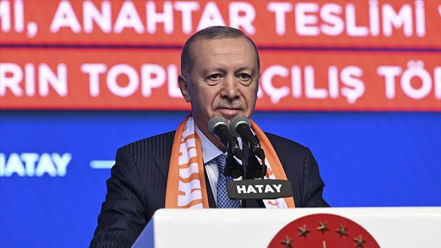 Cumhurbaşkanı Erdoğan: 455 bininci afet konutumuzu hak sahibi kardeşlerimize teslim etmenin gururunu yaşıyoruz
