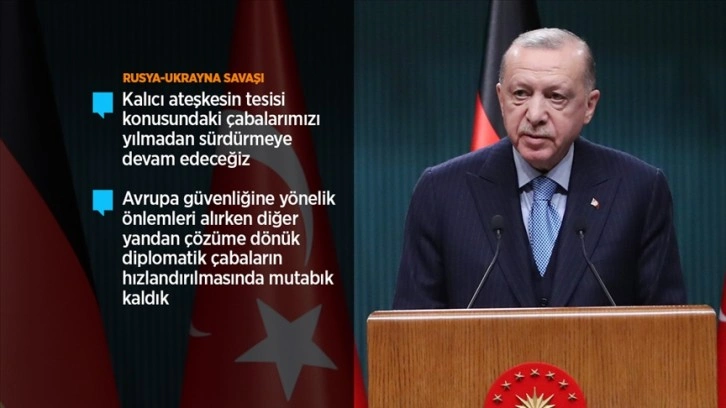 Cumhurbaşkanı Erdoğan: Almanya ile ikili ticaret hacmimizi 50 milyar dolara taşımakta kararlıyız