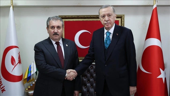 Cumhurbaşkanı Erdoğan BBP Genel Başkanı Destici'yi ziyaret etti