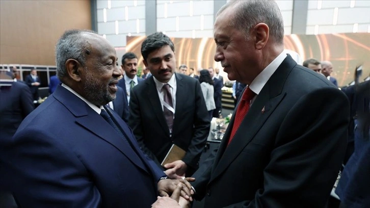 Cumhurbaşkanı Erdoğan, Cibuti Cumhurbaşkanı Guelleh ile görüştü