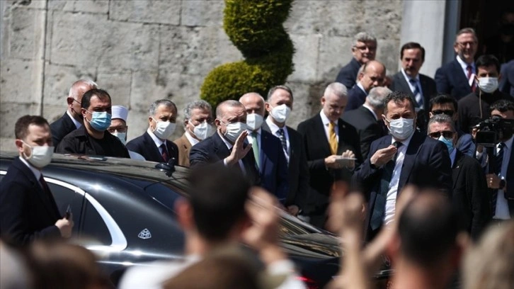 Cumhurbaşkanı Erdoğan, cuma namazını Ayasofya-i Kebir Camii'nde kıldı