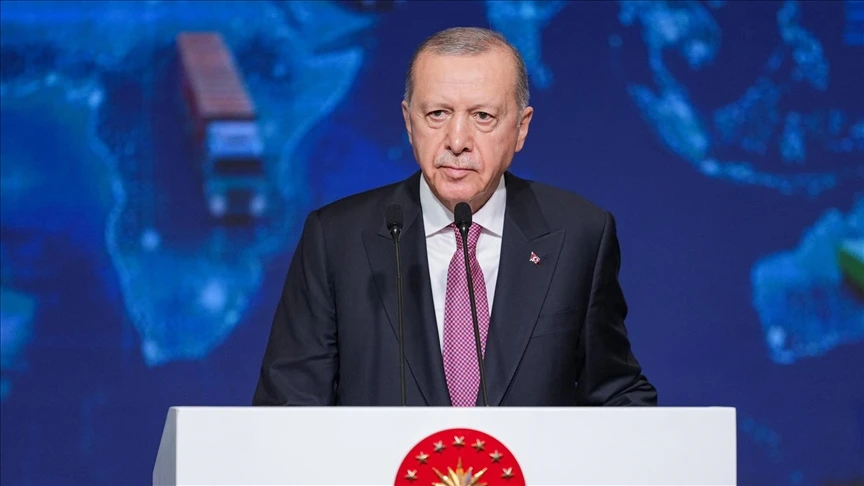 Cumhurbaşkanı Erdoğan: Cumhuriyet tarihimizin en b&uuml;y&uuml;k ihracatını ger&ccedil;ekleştirdik
