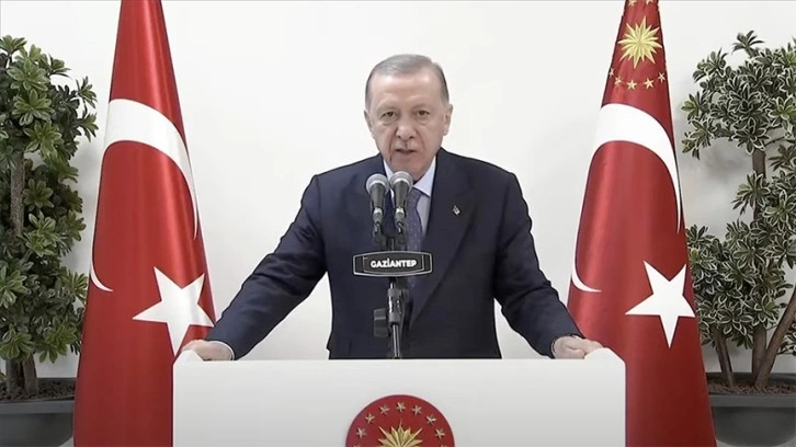 Cumhurbaşkanı Erdoğan: Gaziantep'te 14 bin konutumuzun yapımı hızla sürüyor