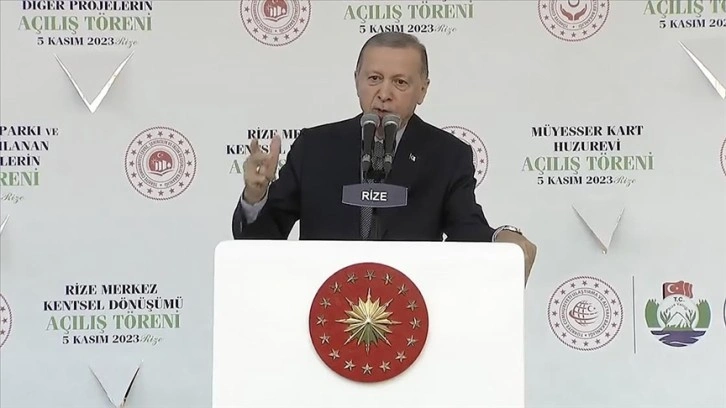 Cumhurbaşkanı Erdoğan: Gazze'de katliamların durdurulması da bizim boynumuzun borcudur