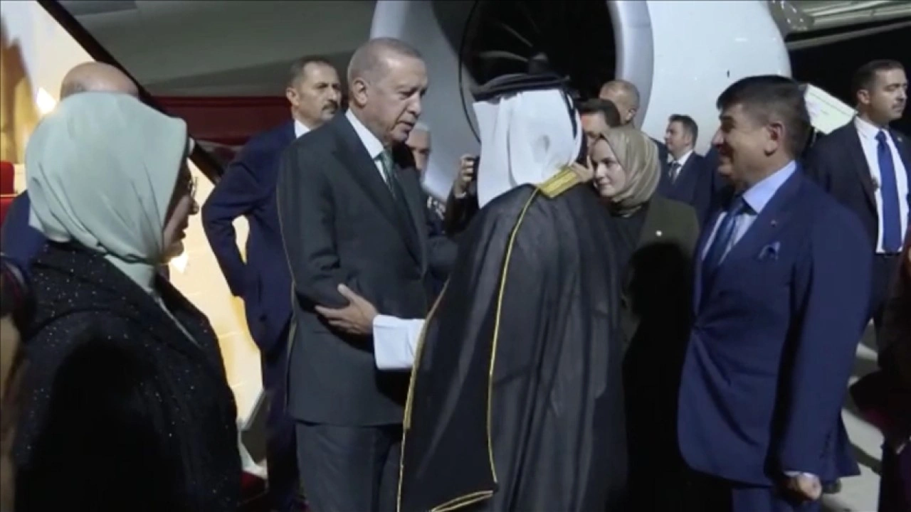 Cumhurbaşkanı Erdoğan Katar'da