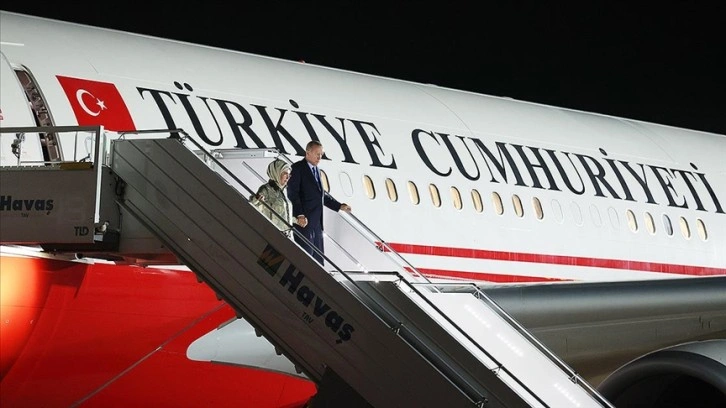 Cumhurbaşkanı Erdoğan, Kazakistan'daki temaslarının ardından yurda döndü