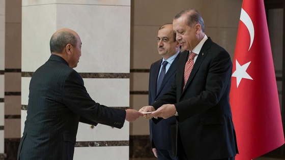 Cumhurbaşkanı Erdoğan Moğolistan Büyükelçisi Radvan'ı kabul etti