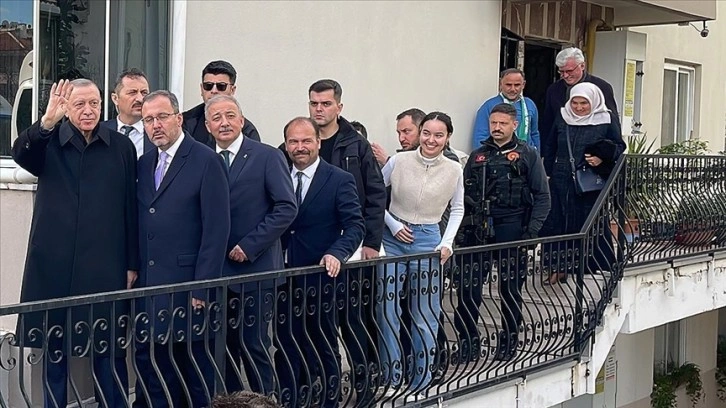 Cumhurbaşkanı Erdoğan Muğla'da Soğancı ailesinin evine konuk oldu