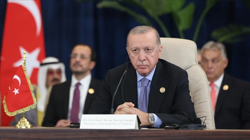 Cumhurbaşkanı Erdoğan, 'Şarm el-Şeyh Anlaşması'nın imza törenine katıldı