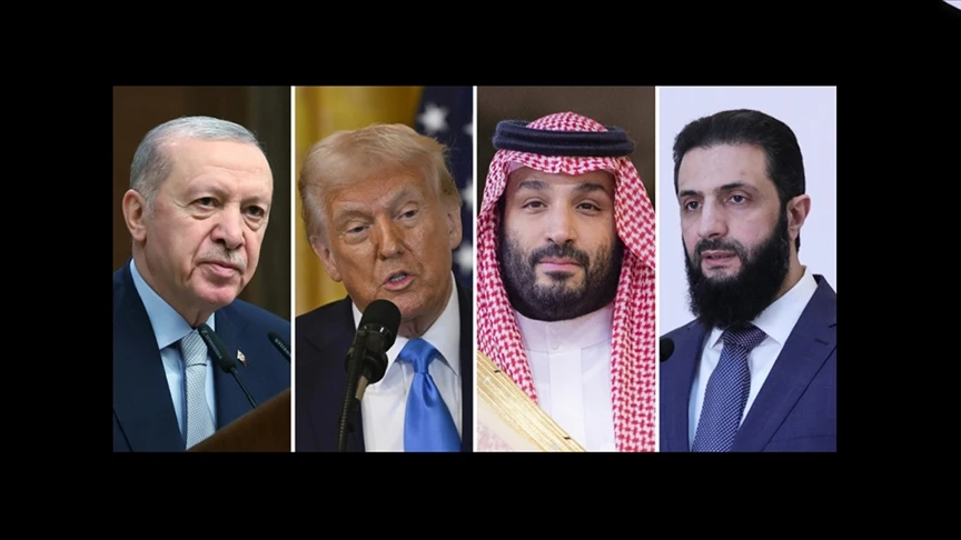 Cumhurbaşkanı Erdoğan, Trump, Muhammed bin Selman ve Şara çevrim içi toplantıda bir araya geldi