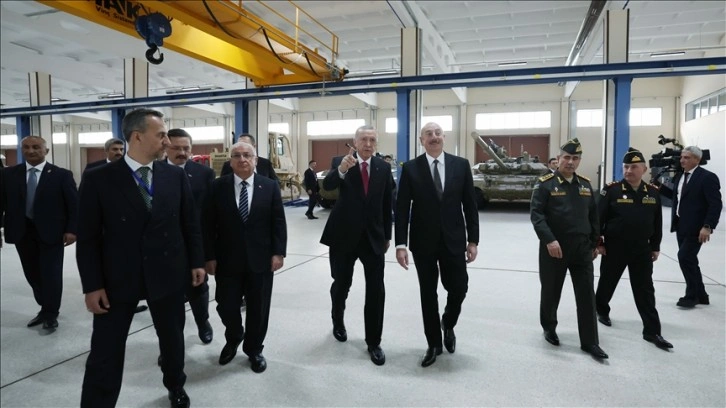 Cumhurbaşkanı Erdoğan ve Aliyev, modernize edilen Nahçıvan Askeri Kompleksi'nin açılışını yaptı