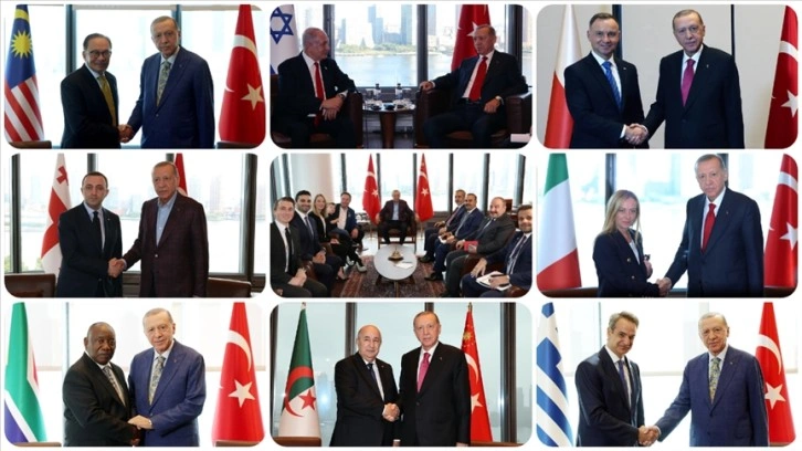 Cumhurbaşkanı Erdoğan'dan Birleşmiş Milletlerde yoğun diplomasi trafiği