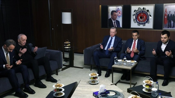 Cumhurbaşkanı Erdoğan'dan Türk Metal Sendikası'na taziye ziyareti