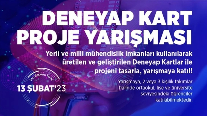 Deneyap Kart Proje Yarışması için başvurular başladı