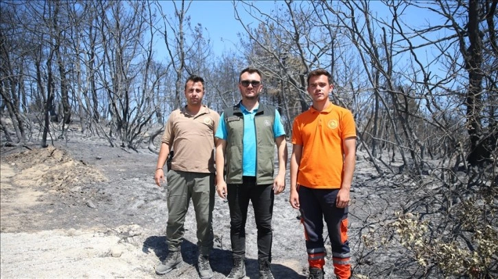 Denizlili ormancılar Çanakkale yangınında alevlerin arasında kaldıkları anları anlattı